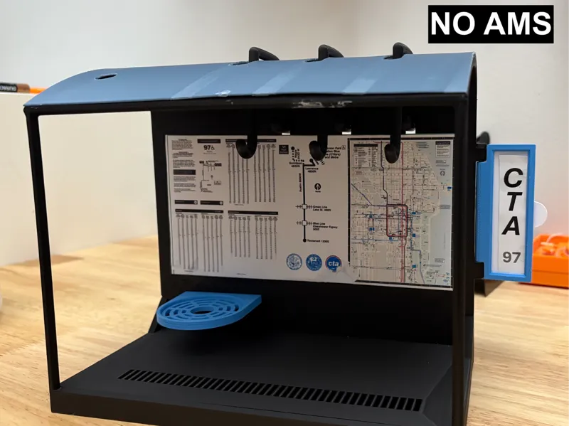 Bus stop bar organizer