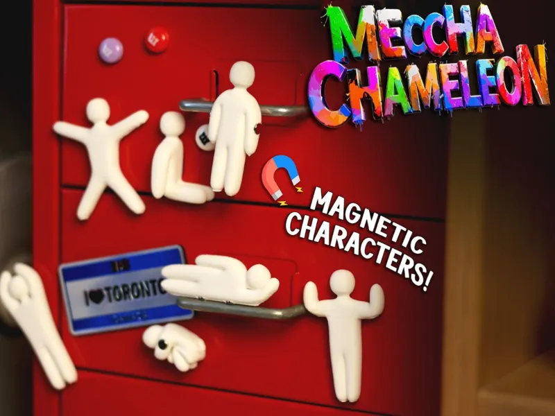 Magnetic Meccha Chameleon Characters!