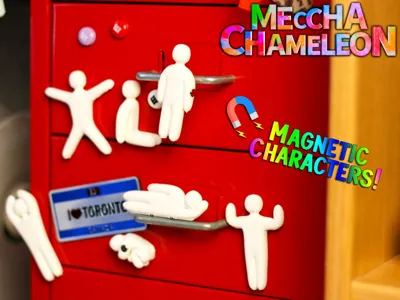Magnetic Meccha Chameleon Characters!