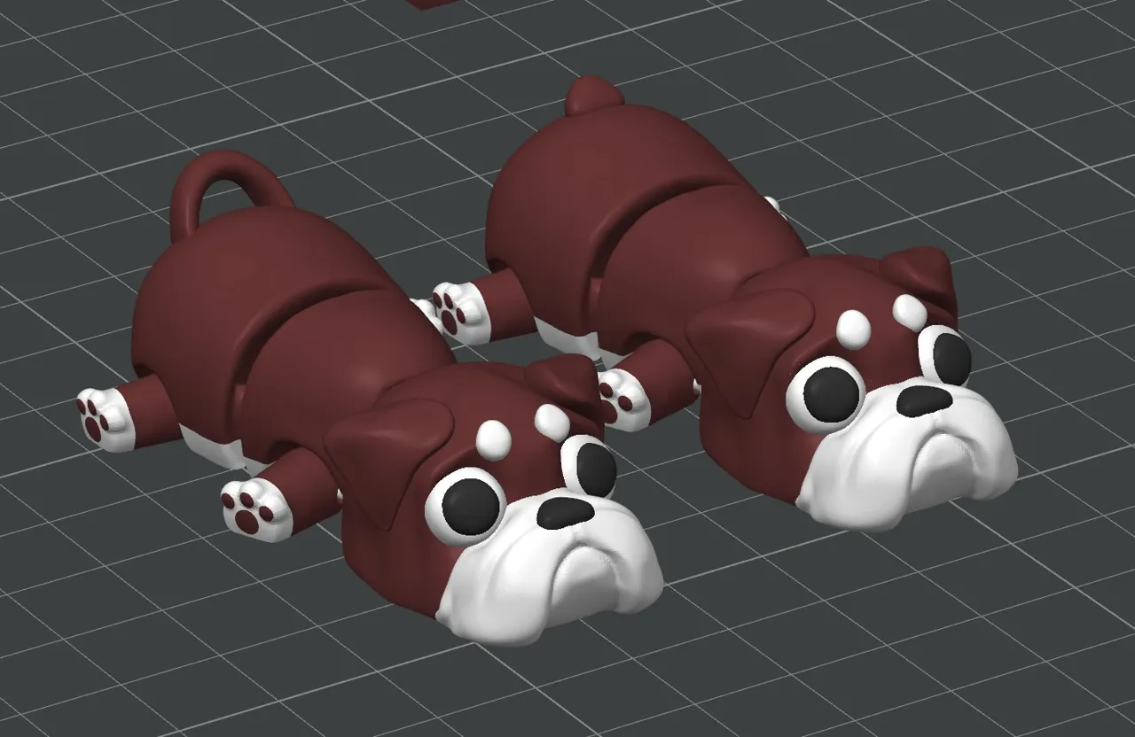 Articulated Boxer Dog - Flexi Toy view 3