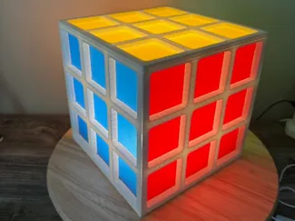 Large Rubik's Cube Lamp