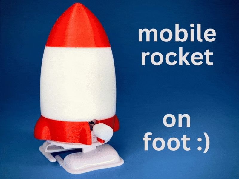 Wind-up Walking Rocket
