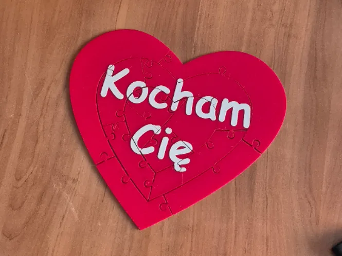 Heart - Shaped Puzzle – Customizable Text
