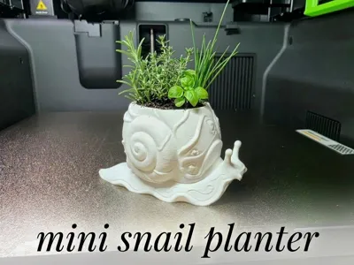 Mini Snail Planter – Herb Pot