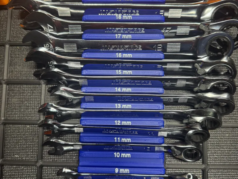 Gridfinity 12 Metric Wrench Organizer