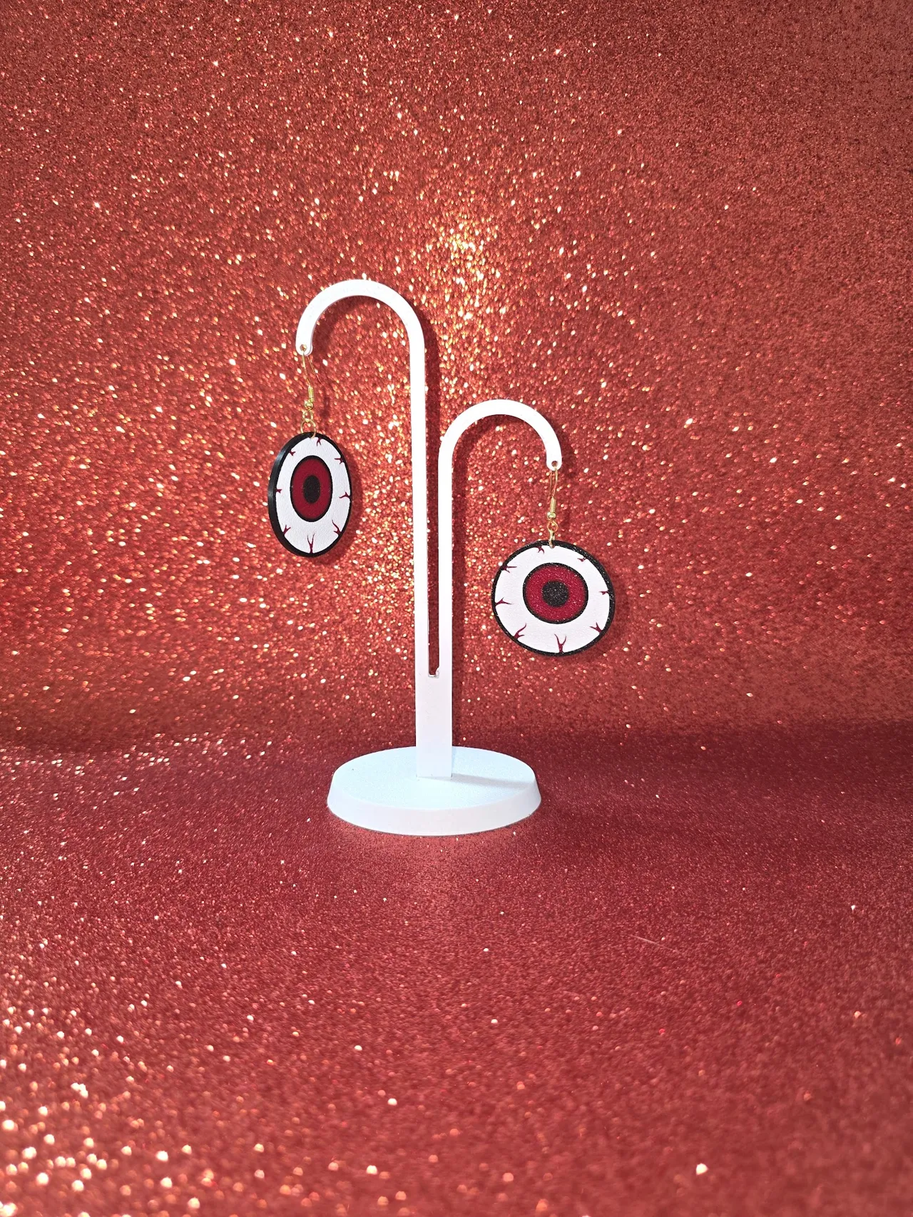 Blood eye earrings view 3