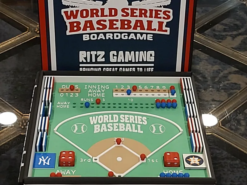 WORLD SERIES BASEBALL Board Game -Bookcase Edition