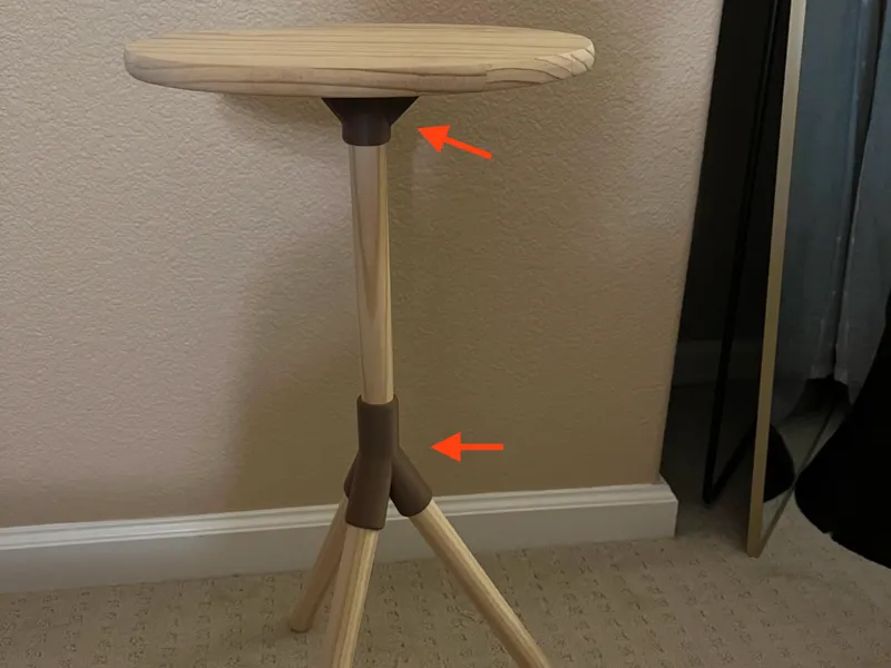 Wooden side table