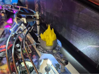 Stern D&D Pinball Flame Torch Flasher Cover
