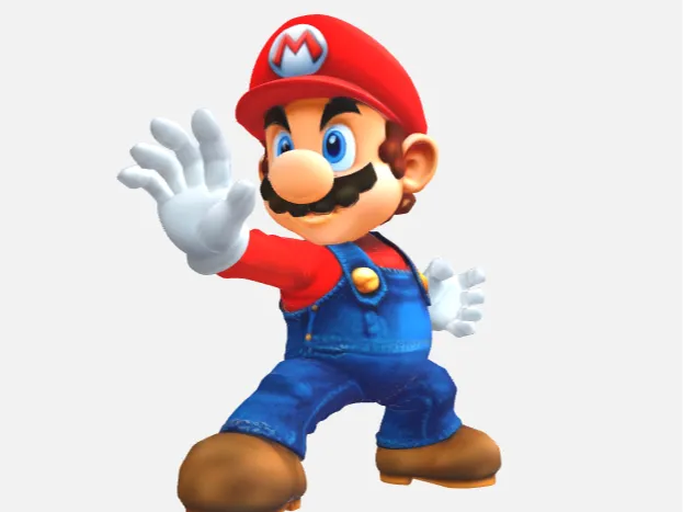 MARIO FIGHT POSE - FAN ART