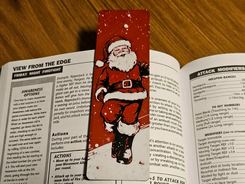 Happy Santa Bookmark