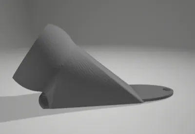 Screw-down poop chute for flexible segmented tube