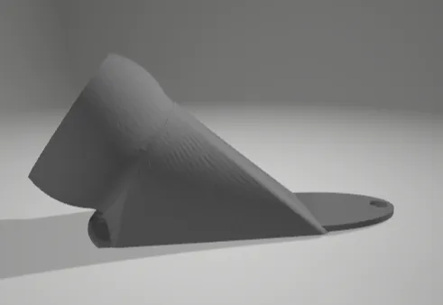 Screw-down poop chute for flexible segmented tube
