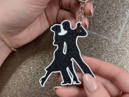 Dancing Couple Keychain