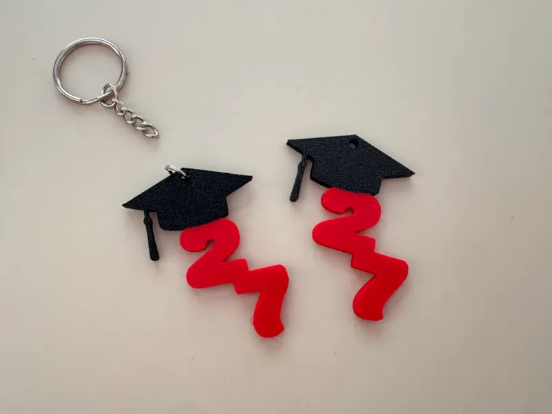 Class of 2027 Grad cap Keychains