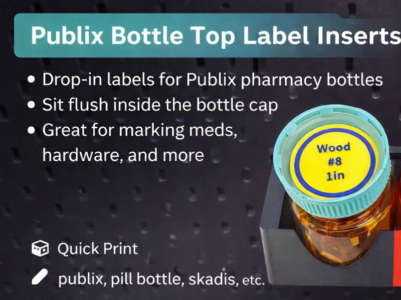 Publix Bottle Top Label Inserts - Label Maker