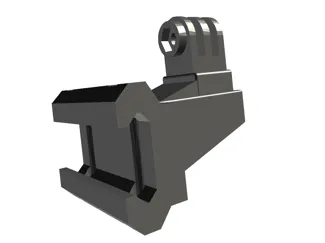 Gopro Action cam mount rail Airsoft 