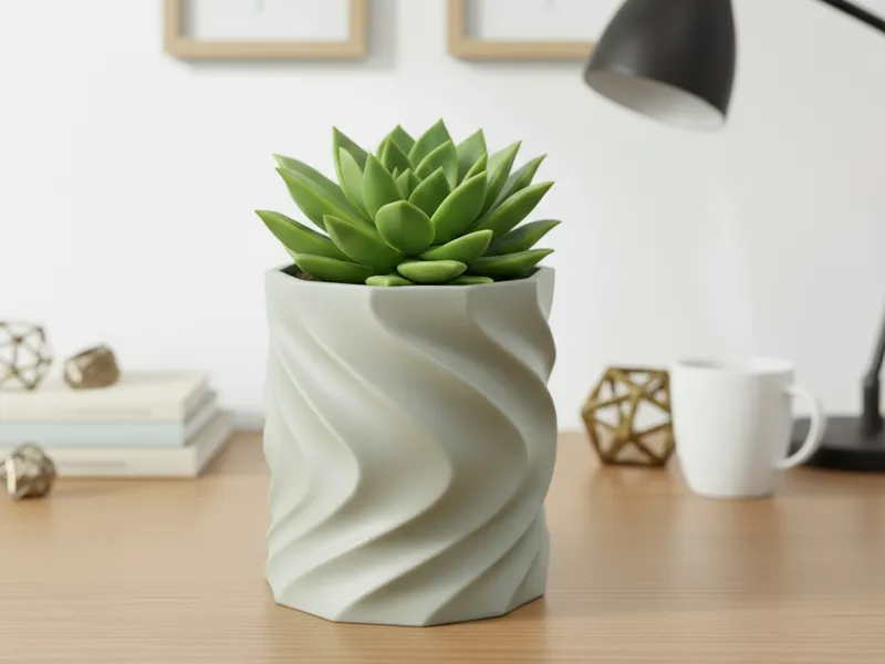 TwistBloom Planter - Modern Spiral Planter Design