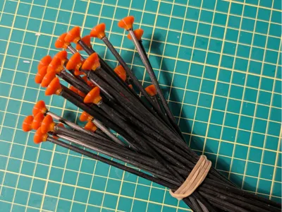 3mm Carbon Fiber tent stake heads