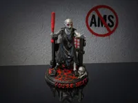 Horror Frau in weiß perfekt zum Anmalen mit Acrylfarbe 10cm