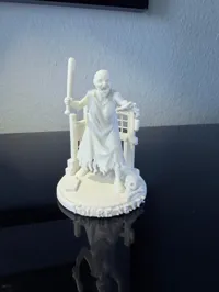Horror Frau in weiß perfekt zum Anmalen mit Acrylfarbe 7,5cm