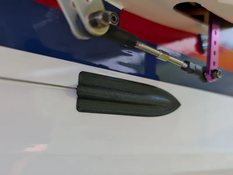 RC rudder rope cover