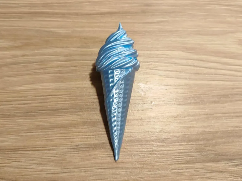 Christmas bauble ice cream cone