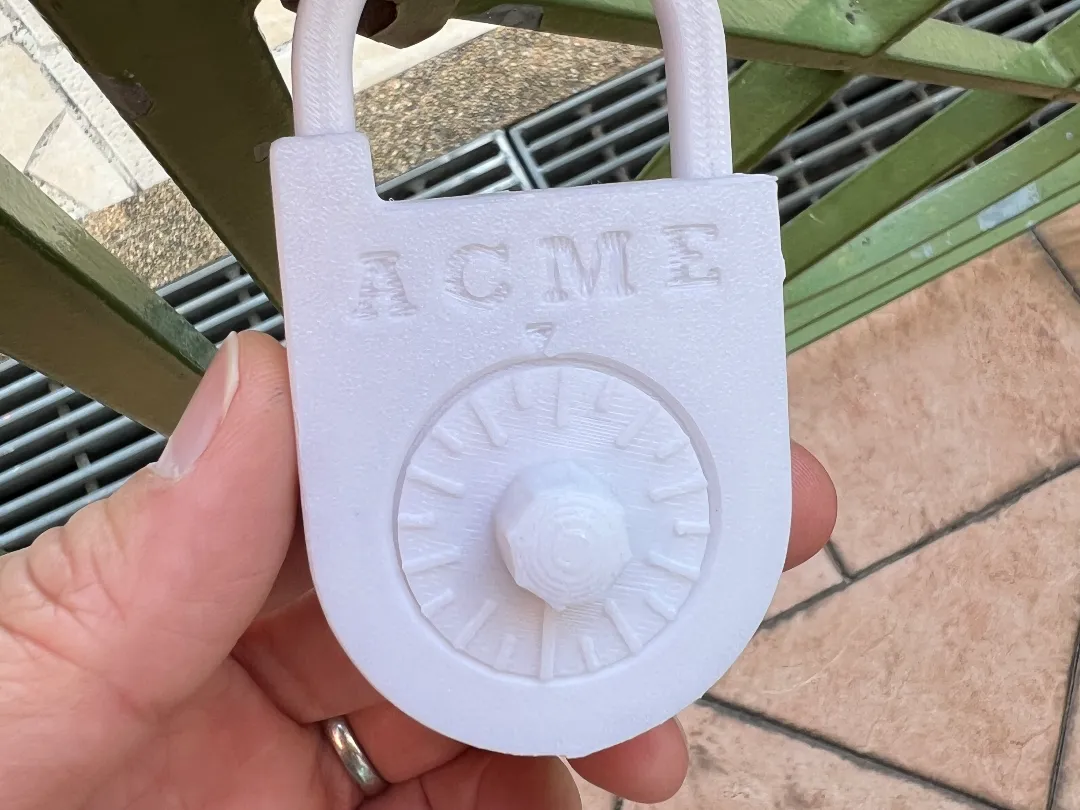 Cadenas à un chiffre pour sécuriser un portail