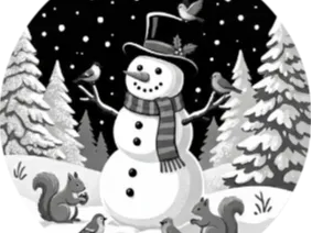 Christmas ornament with snowman