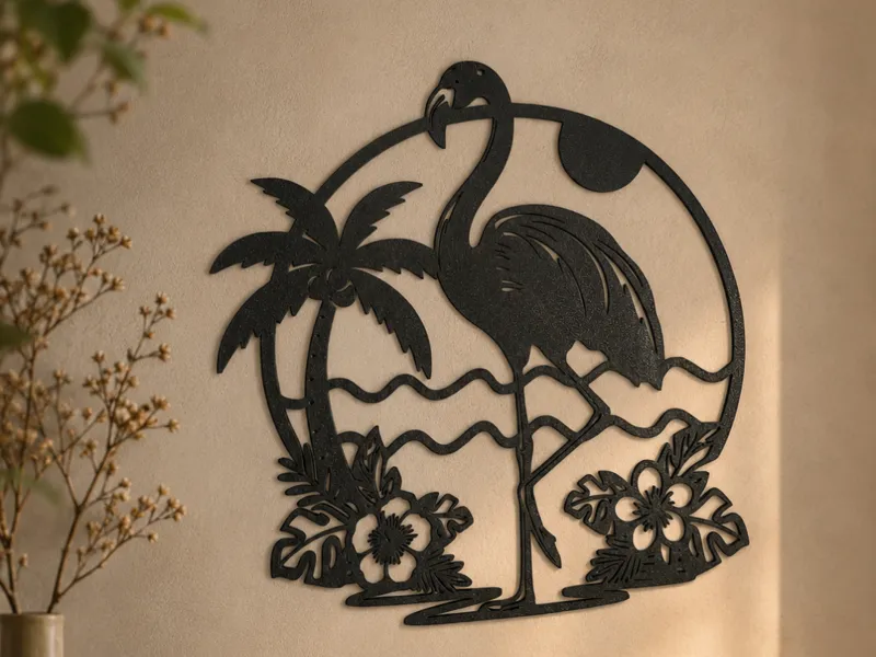 Wall decoration "Summer Flamingo"