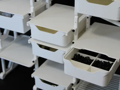 Modular Desk Organizer Shelf - Free 3D Print Model - MakerWorld