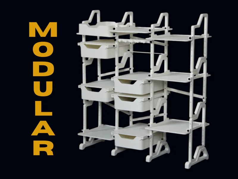 Modular Desk Organizer Shelf