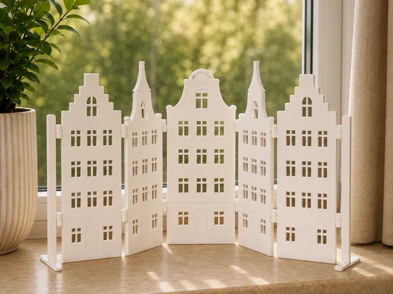Modularer Deko Aufsteller Altstadt Silhouette