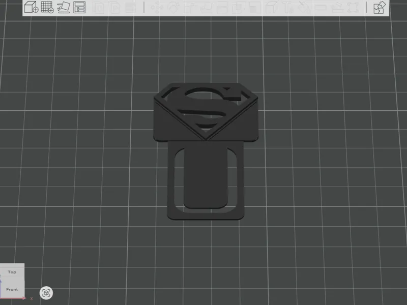 Superman logo bookmark