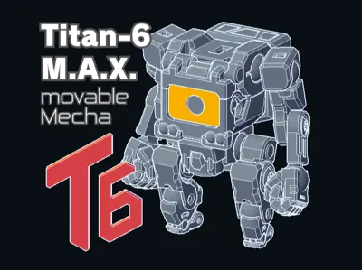 HAN Titan-6 M.A.X movable Mecha Robot 
