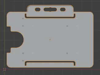 Keycard / ID Card holder horizontal holes