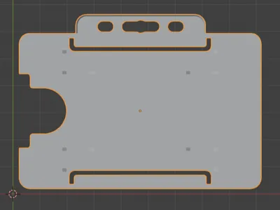 Keycard / ID Card holder horizontal holes