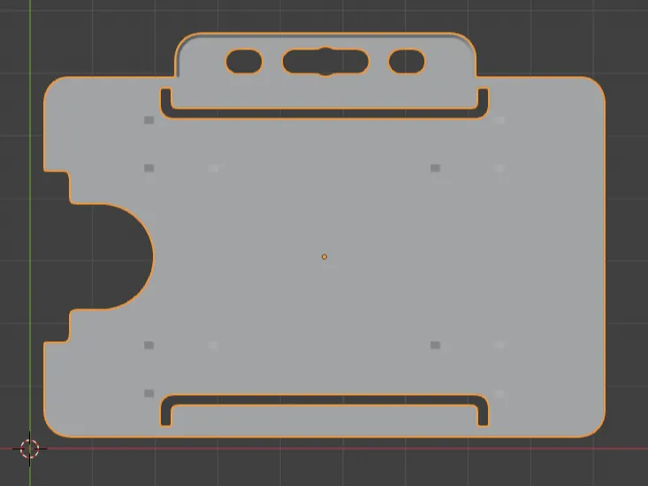 Keycard / ID Card holder horizontal holes