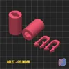 Chunky Aglet - Cylinder
