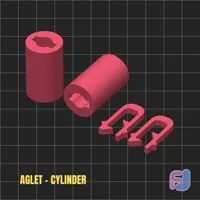 Chunky Aglet - Cylinder