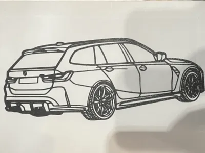 BMW M3 Touring Wallart