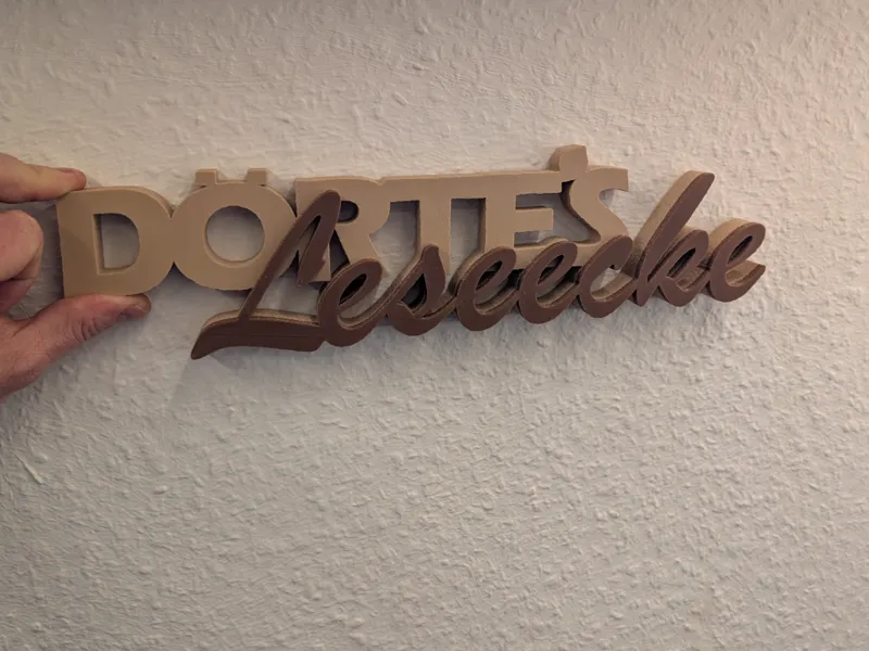 Leseecke - Schriftzug (30cm)
