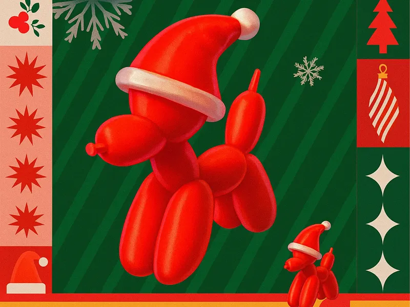 Christmas Balloon Dog