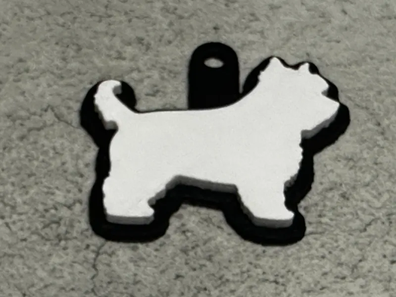 West Highland Terrier Keychain