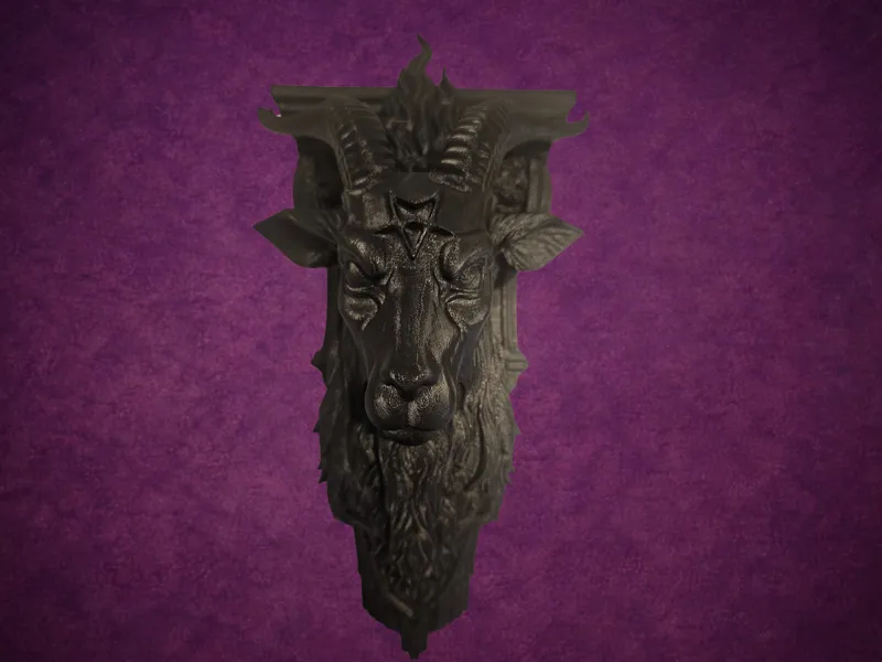 Gothic Style Baphomet Corbel Shelf