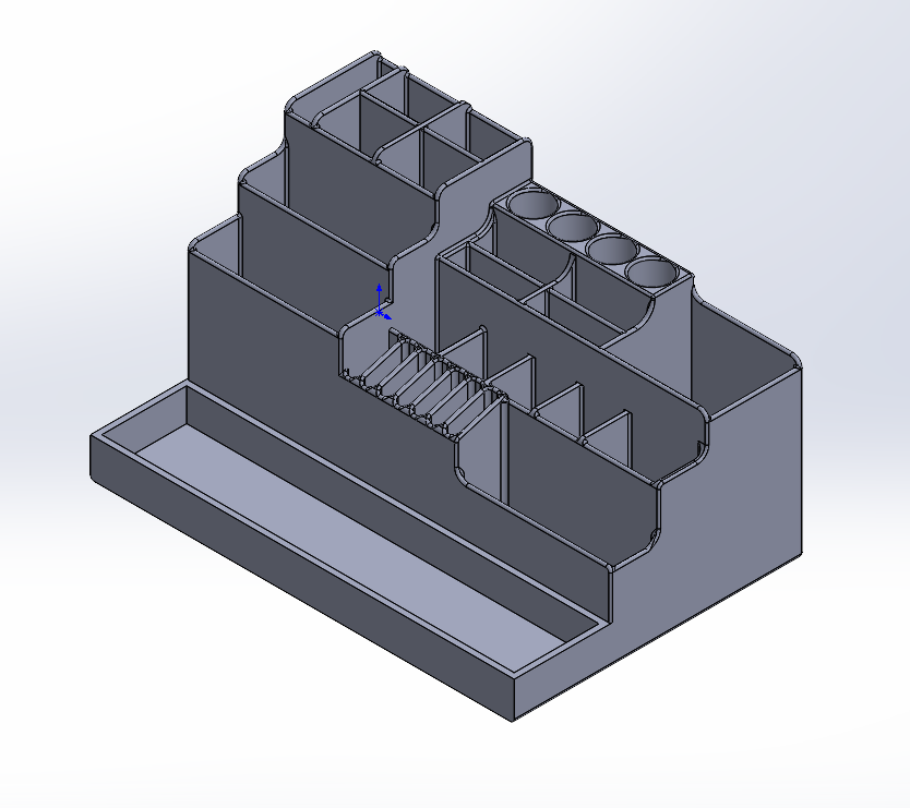 Miniatura 2 do modelo 3D 工具（桌面收纳盒）