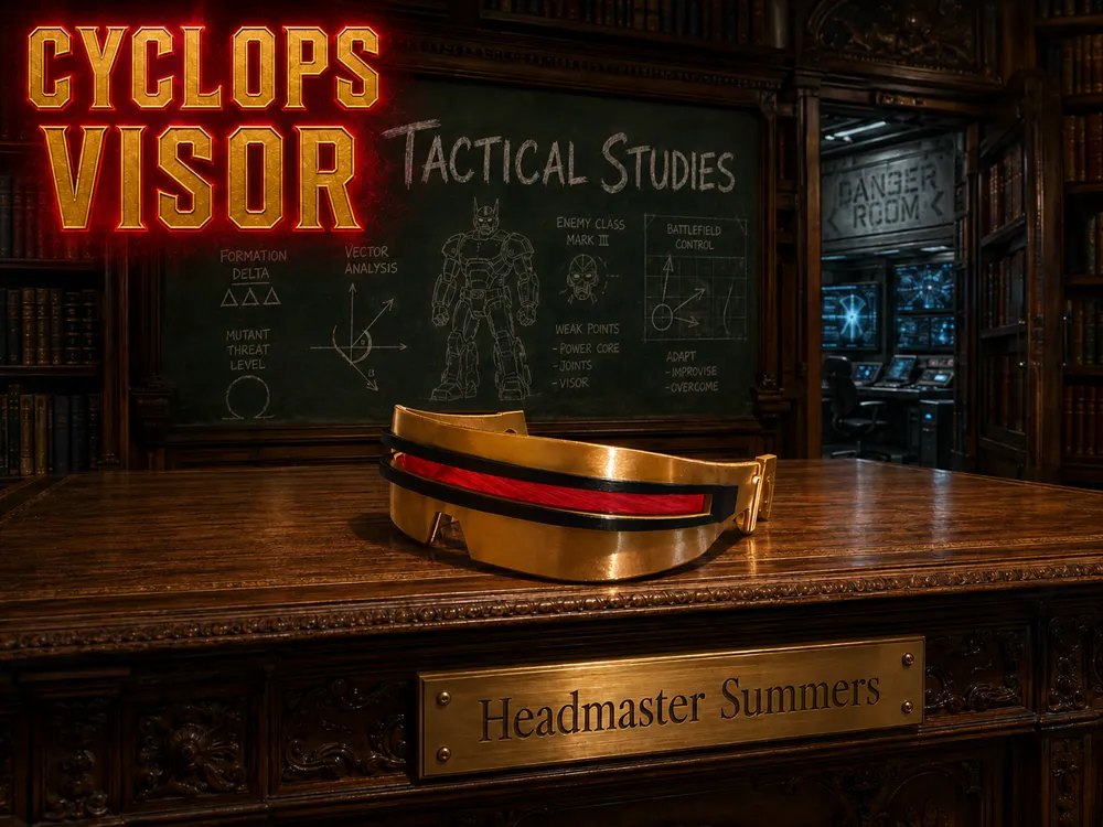 Accesorio para impresora 3D: Cyclops Visor Inspired by Avengers Doomsday NO AMS. Referencia del modelo original.