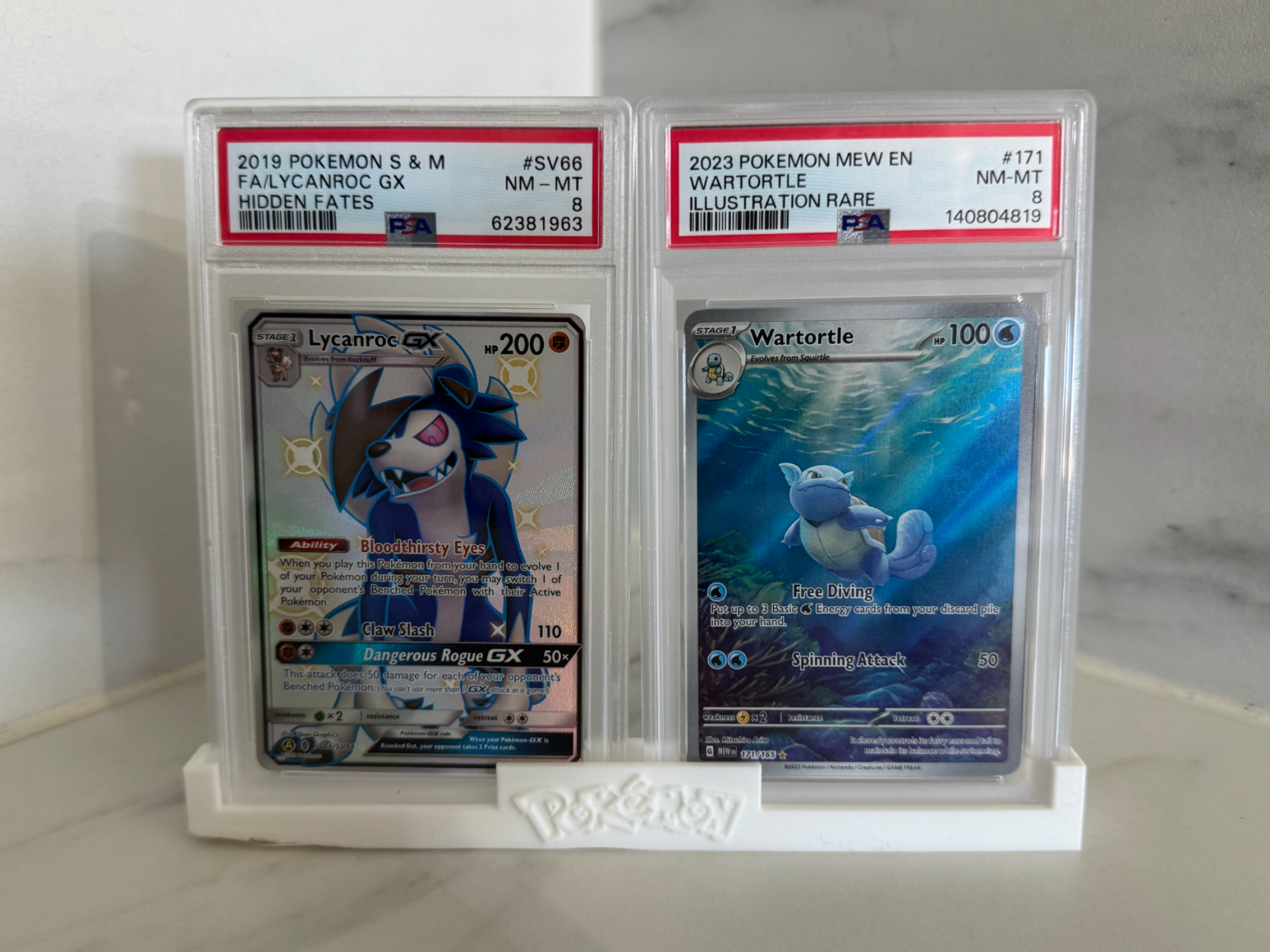 Pokémon Graded Card Stand – for 2 PSA, BGS & CGC
