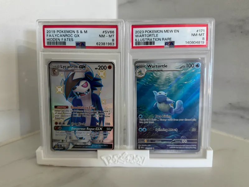 Pokémon Graded Card Stand – for 2 PSA, BGS & CGC