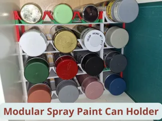 Modular Spray Paint Can Holder